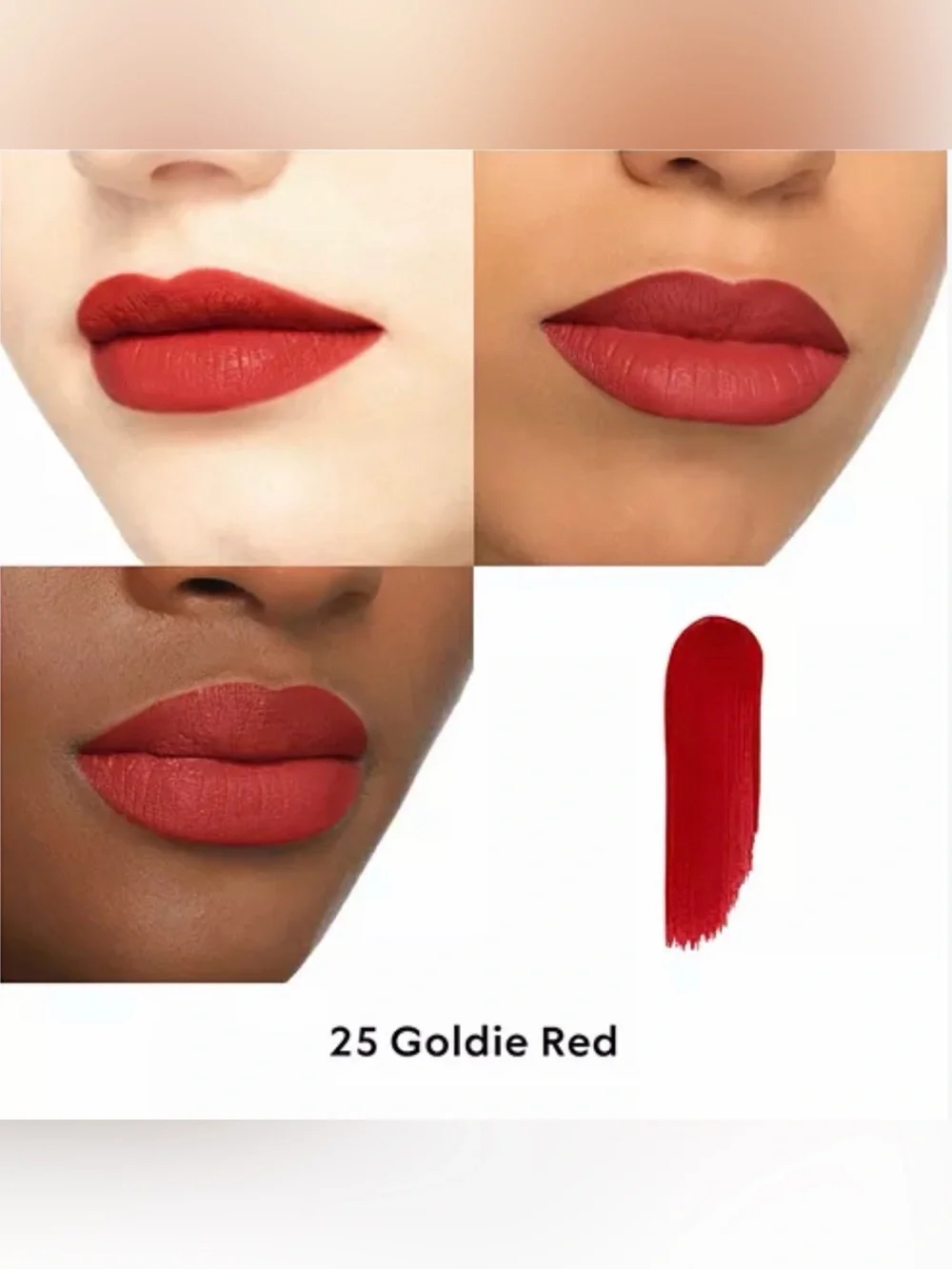 NEW! Gucci Rouge à Lèvres Transfer Proof Matte Liquid Lipstick in Goldie Red 25